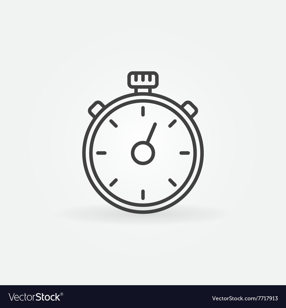 Stopwatch Line Icon