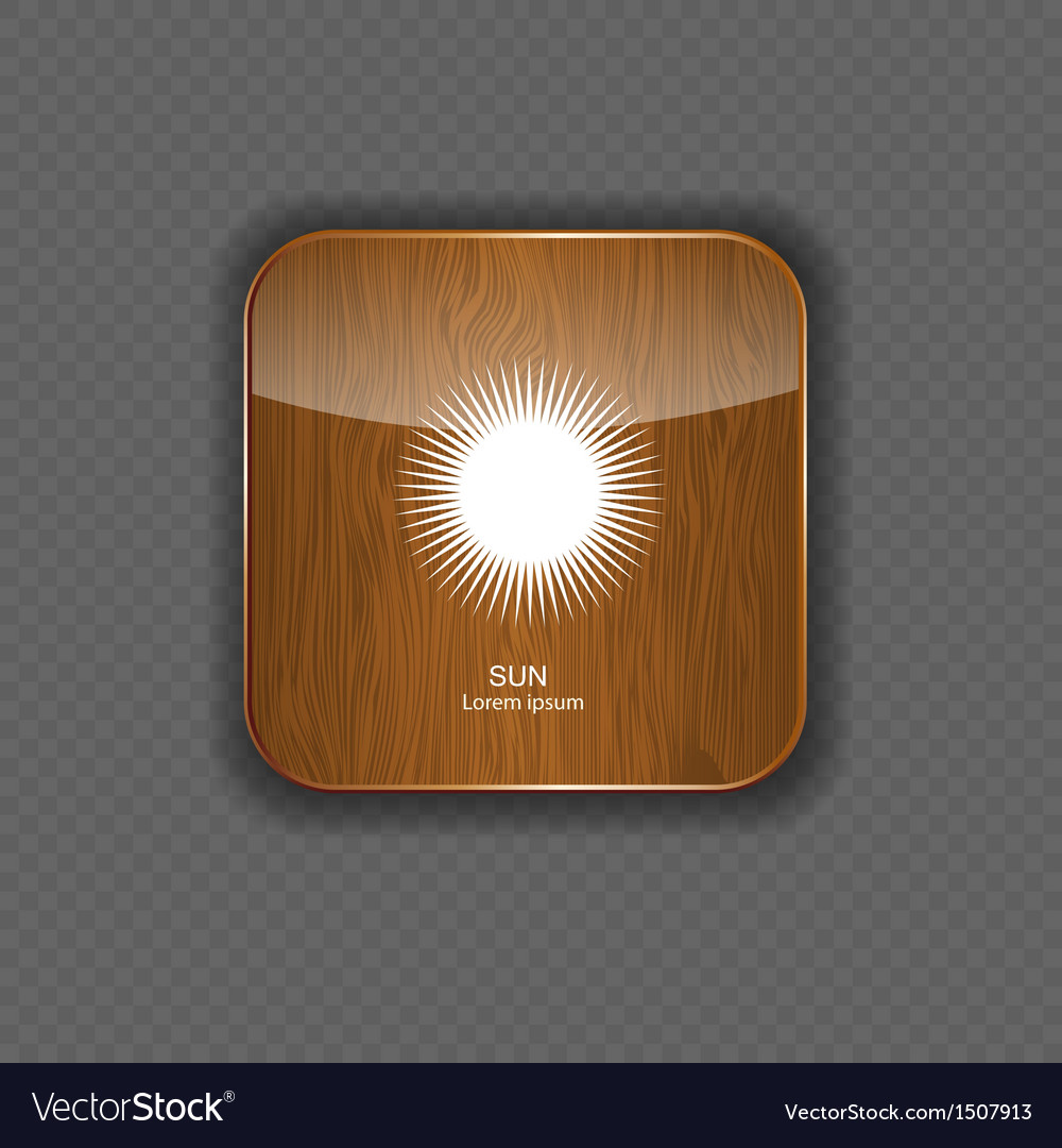 Weather wood application icons