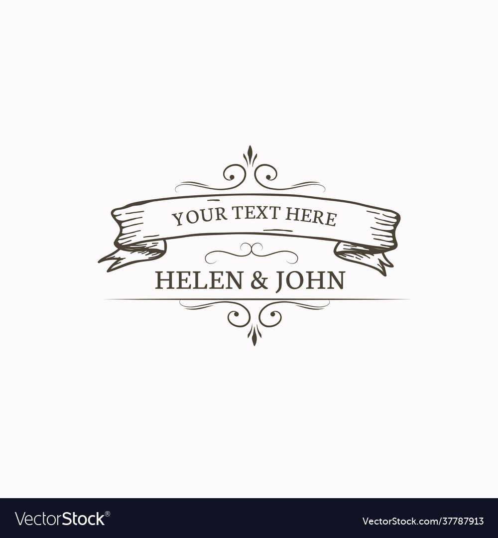 Wedding invitation emblem