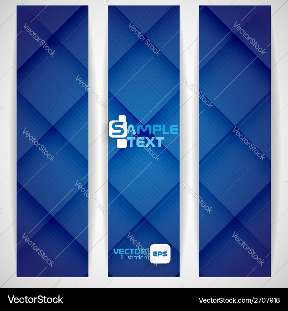 Blue square abstract background Royalty Free Vector Image