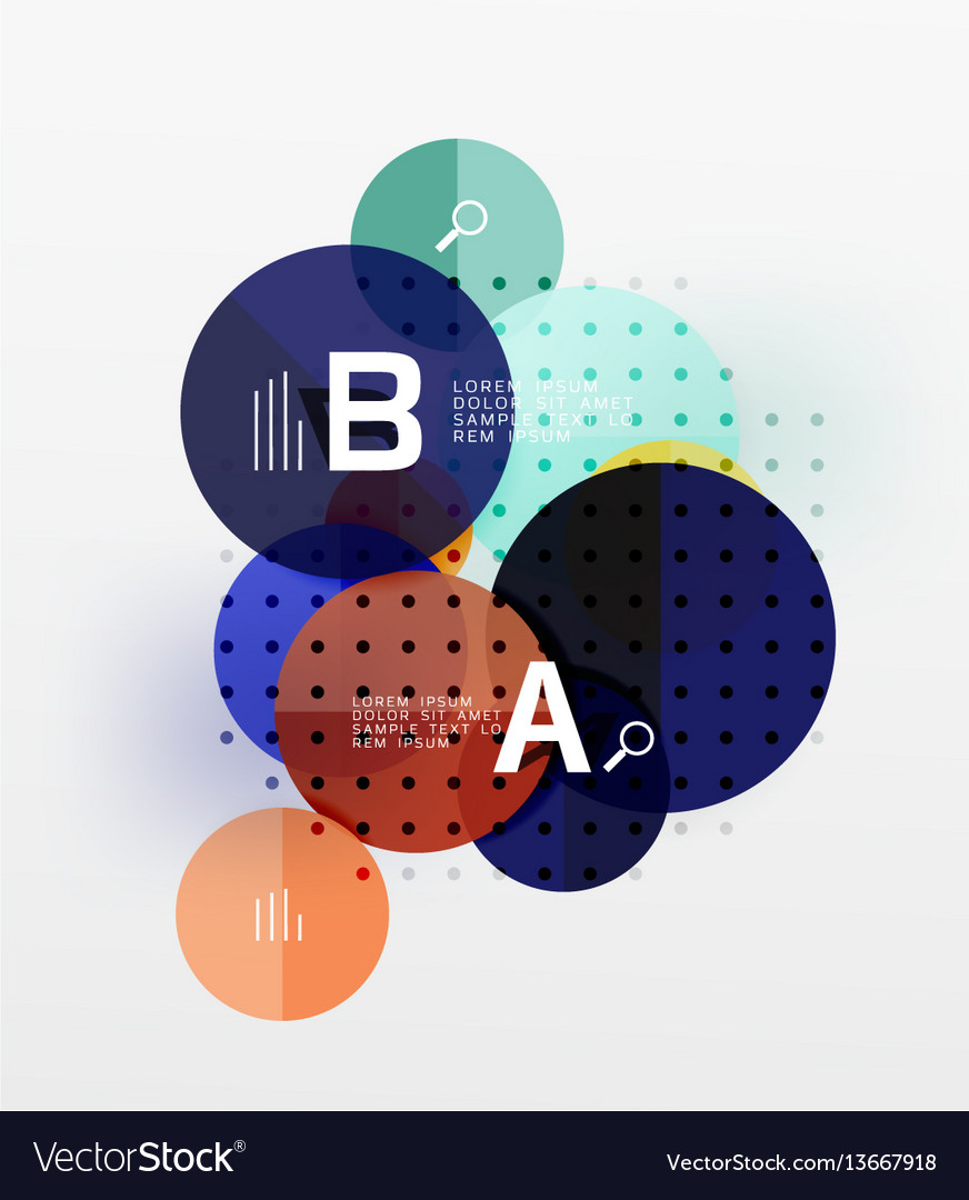 Circle geometric abstract background vector image Circle geometric abstract background