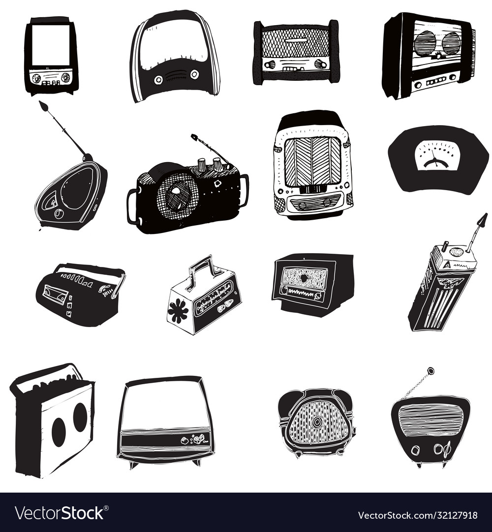 Collection icons for web design isolated on white