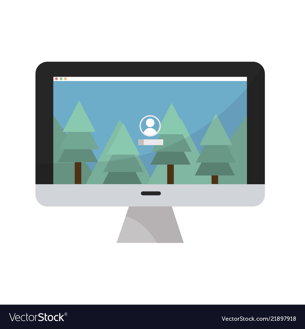 Electronic computer with user landscape screen