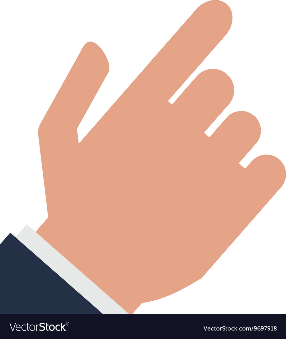 Hand pointing with index finger icon