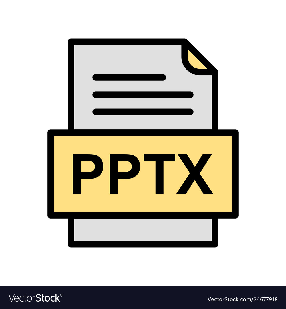 Pptx file document icon