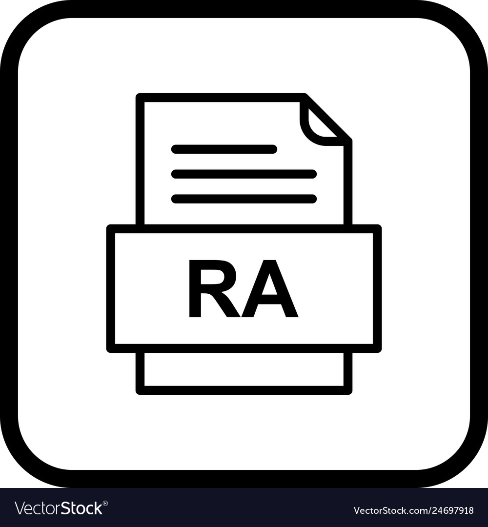 Ra file document icon