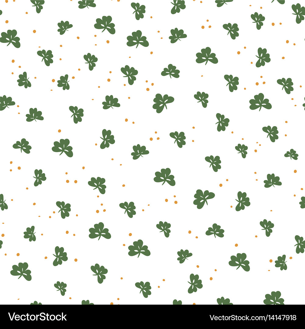 Saint Patrick's Day Clover Pattern Royalty Free Vector Image