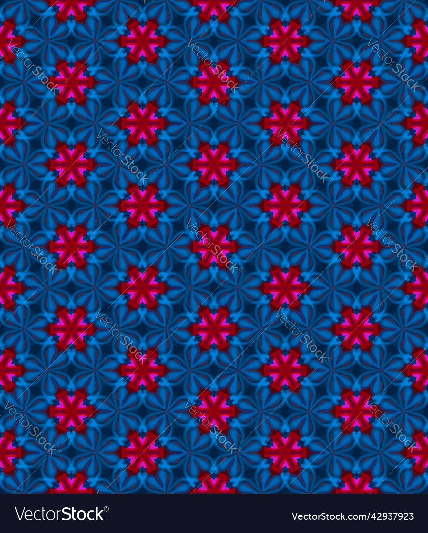 Blue red and yellow color seamless pattern