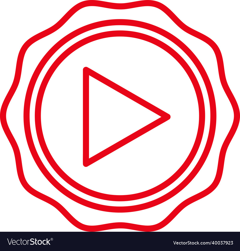Button video player icon sign design