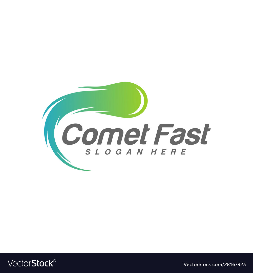 Comet logo design template icon symbol