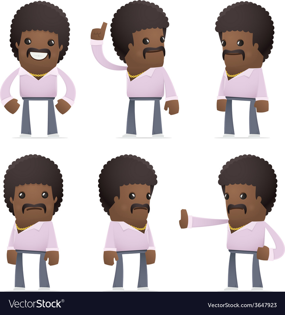 Disco Man Character Poses