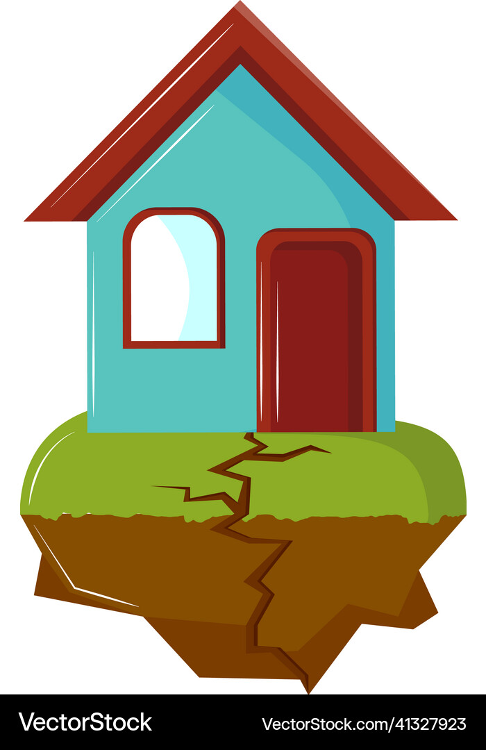 Earthquake natural disaster Royalty Free Vector Image