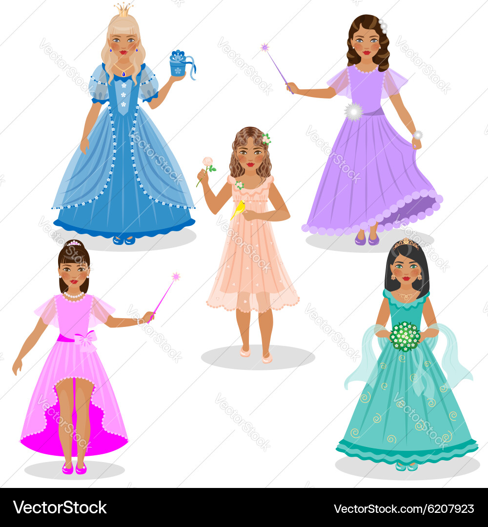 Fairy set Royalty Free Vector Image - VectorStock