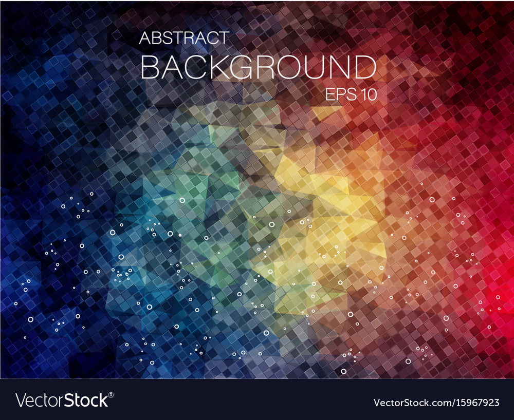 Flat 2d background of small square shapes