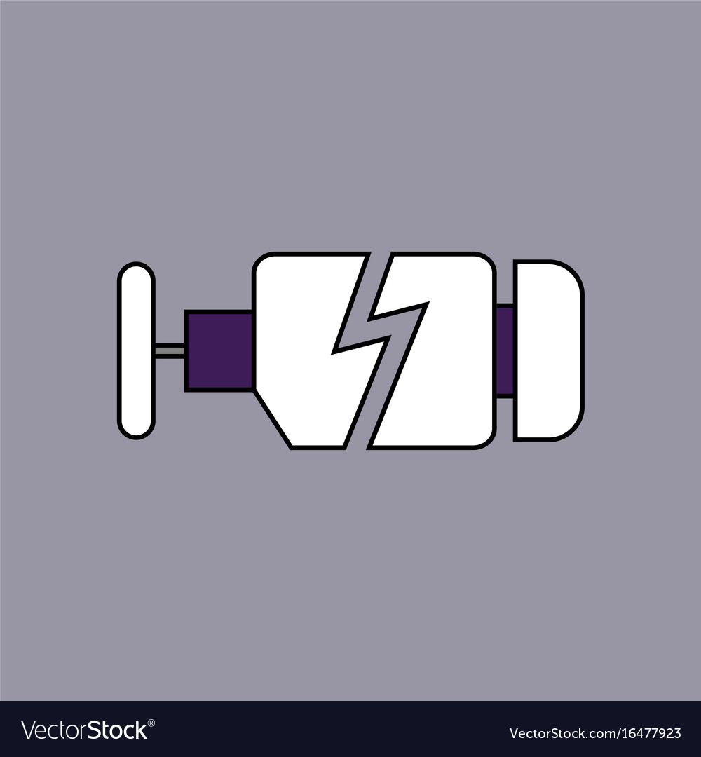 Flat icon design collection broken engine