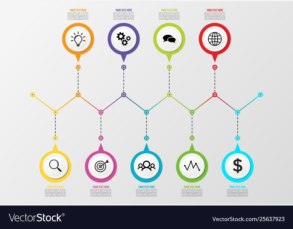 Infographic design template with options steps