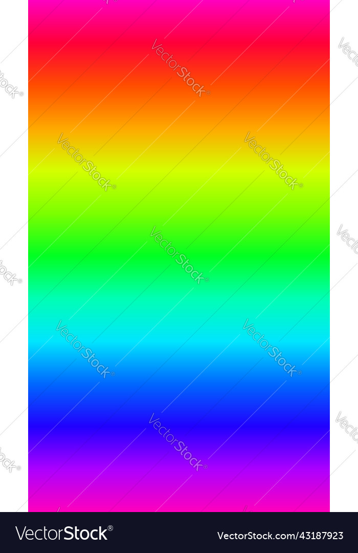 Rainbow rgb visible light spectrum background vector image Rainbow rgb visible light spectrum background