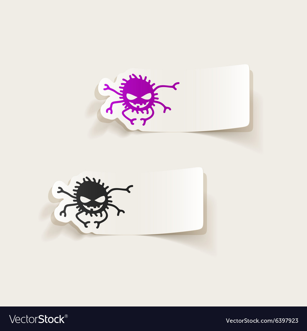 Realistic design element spider