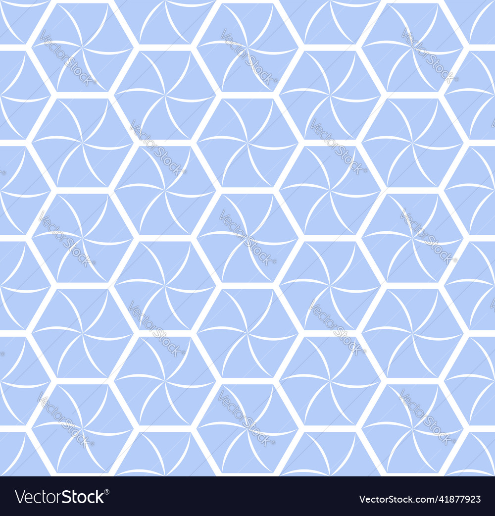 Seamless hexagons pattern
