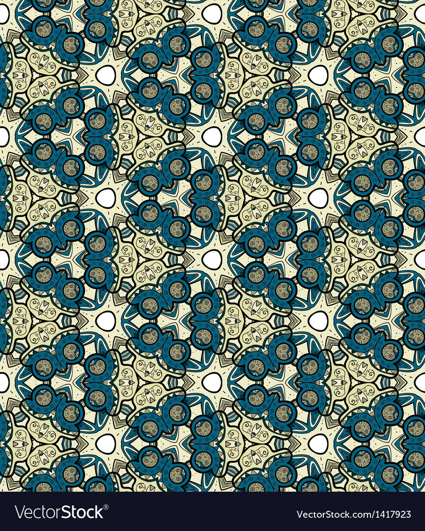 Seamless pattern with trees