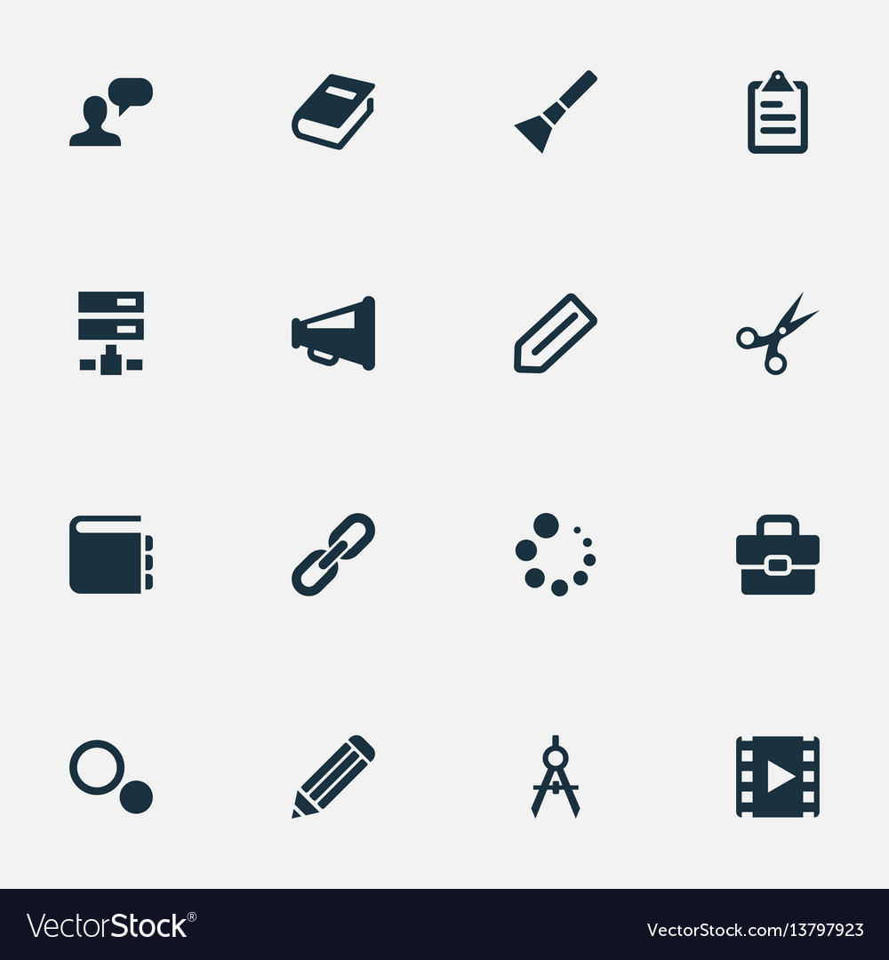 Set of simple design icons