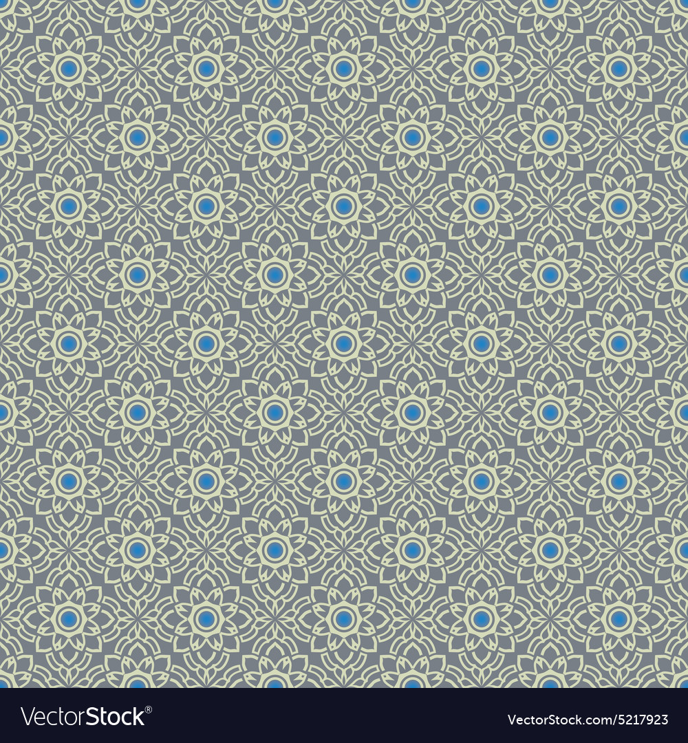 Silver Gray vintage seamless wallpaper Royalty Free Vector