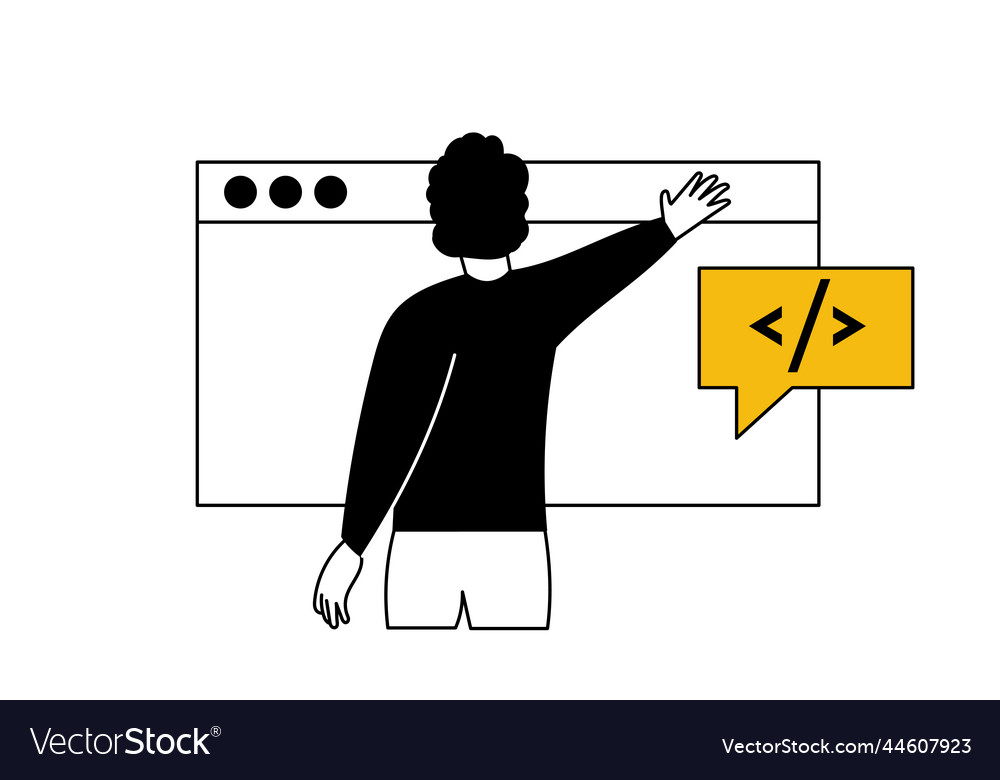 Web-Entwicklung und Business-Technologie Codierung vector image Web-Entwicklung und Business-Technologie Codierung