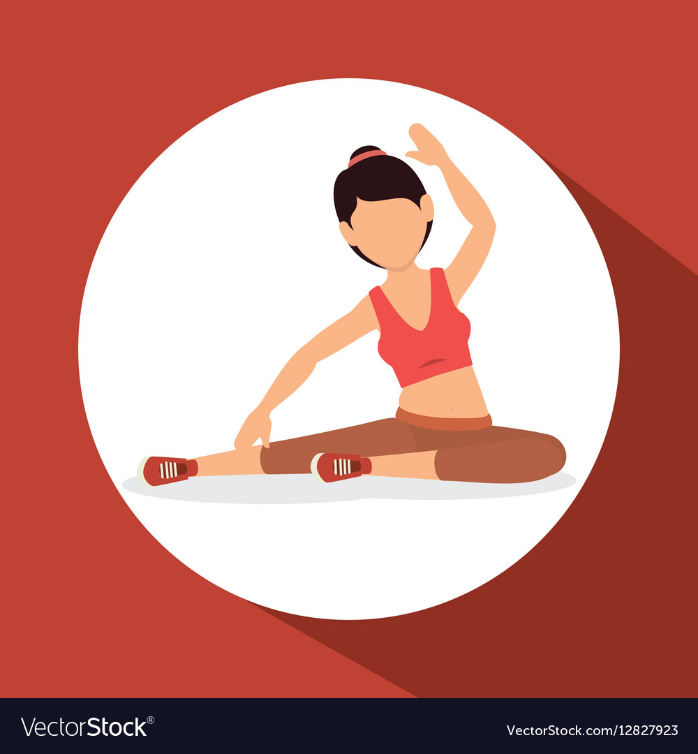 woman athlete avatar fitness sport royalty free vector image