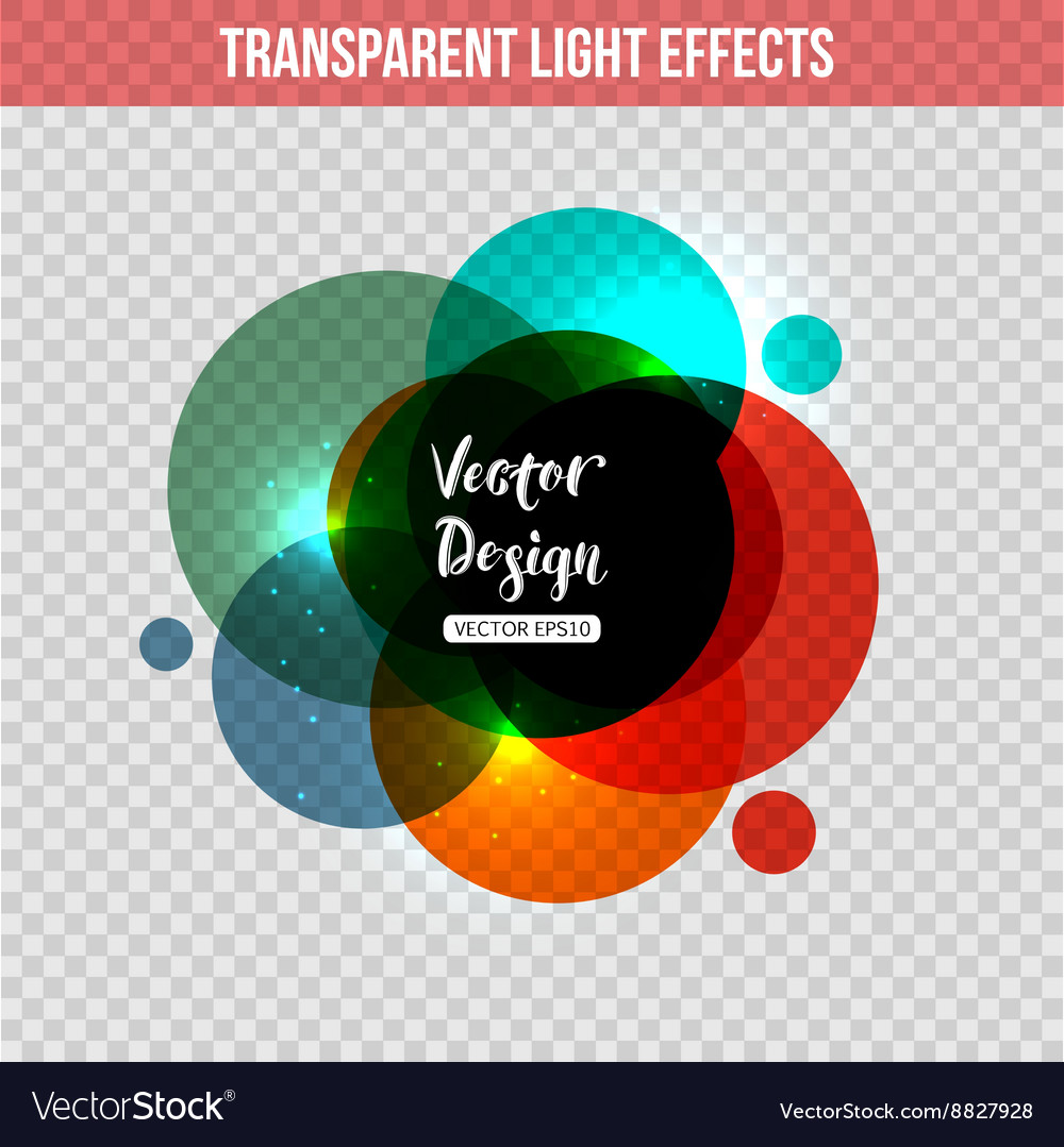 Abstract circle with glowing effect over