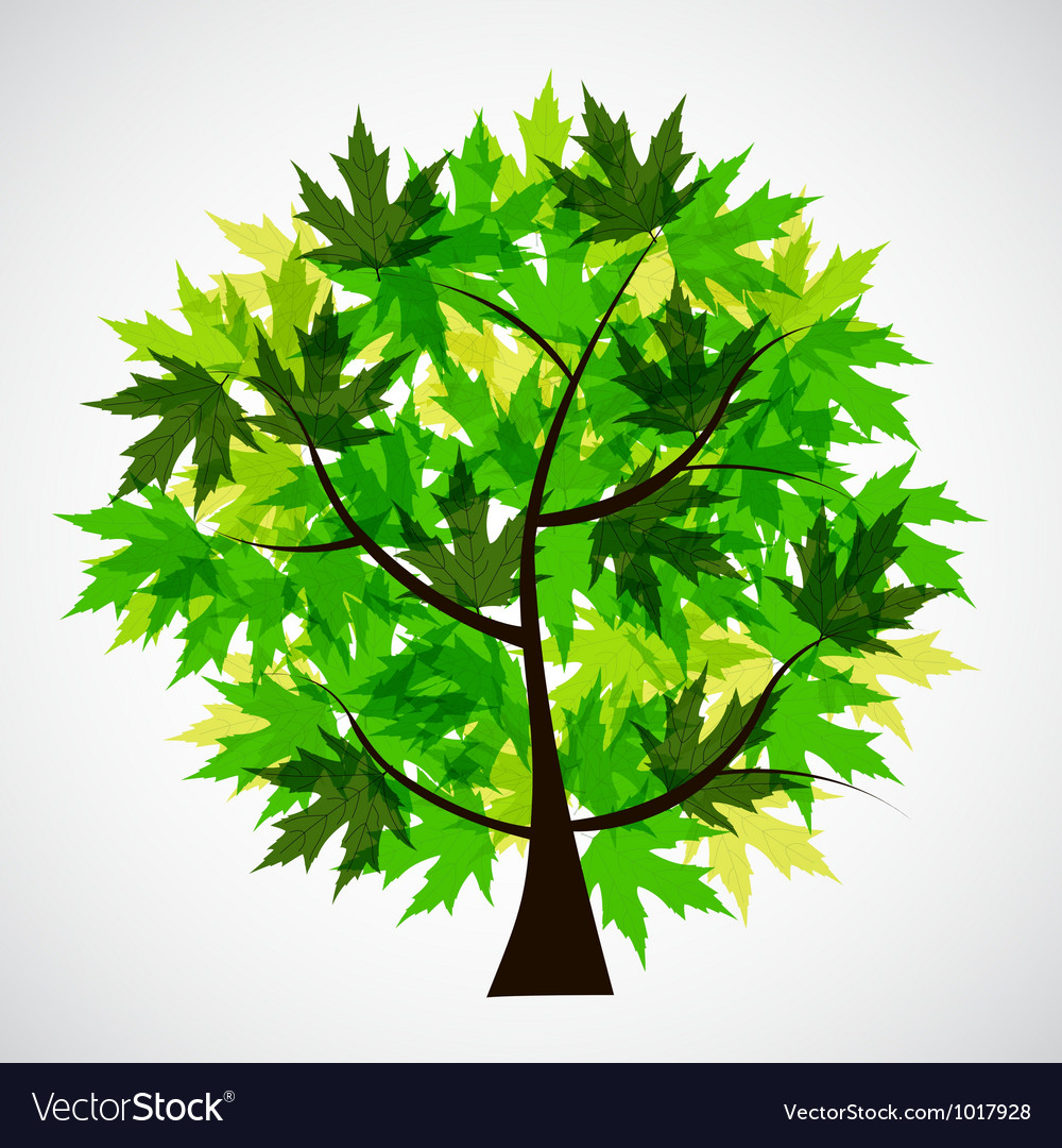 Abstract spring tree