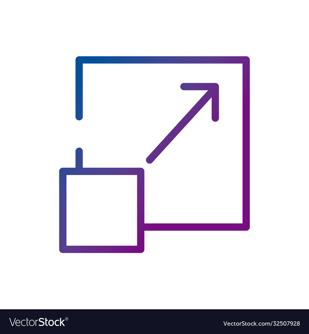 Arrow video content button gradient style icon