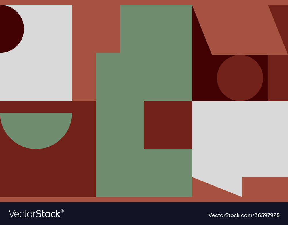 Deconstructed abstract pattern design vector image Deconstructed abstract pattern design