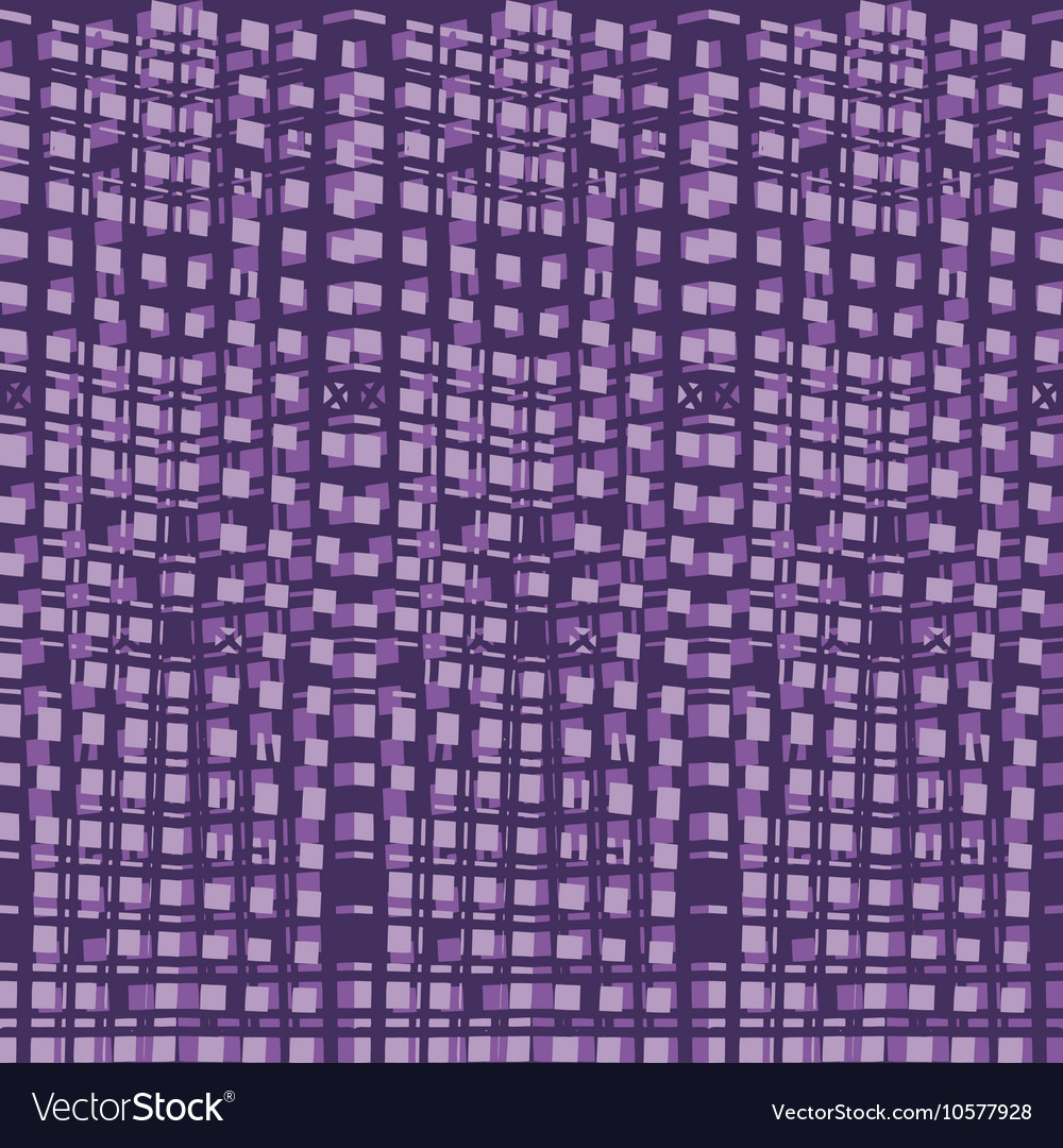Hand-drawn seamless pattern with abstract