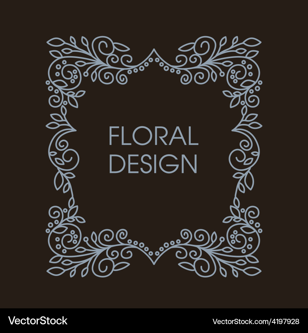Monogram design element Royalty Free Vector Image