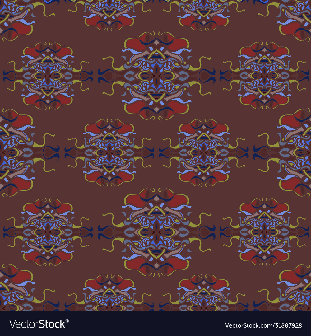 Seamless pattern with colorful abstract shape