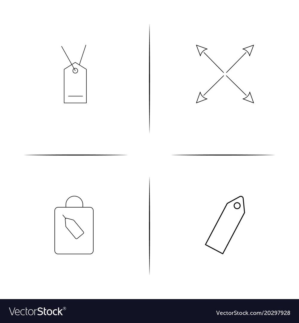 Web and text simple linear icon setsimple outline