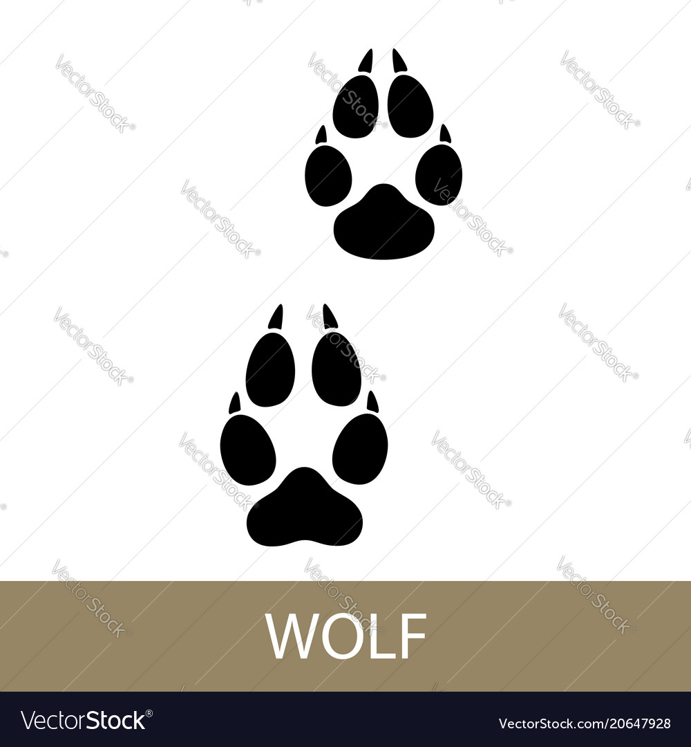 Wolf Paw Print