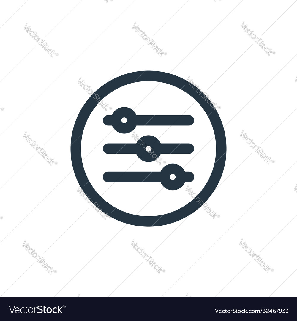 Adjust icon editable stroke linear