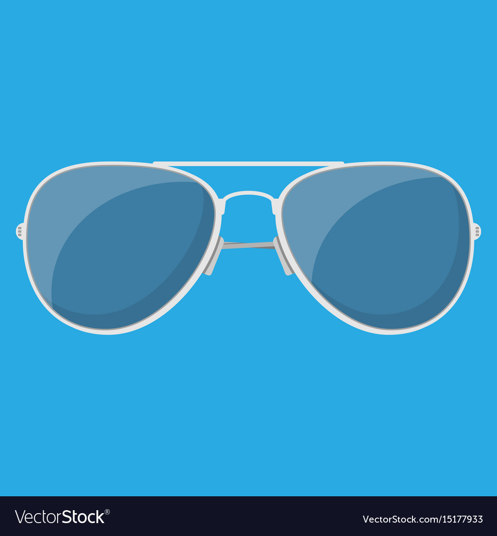 Aviator sunglasses protective eyewear Royalty Free Vector
