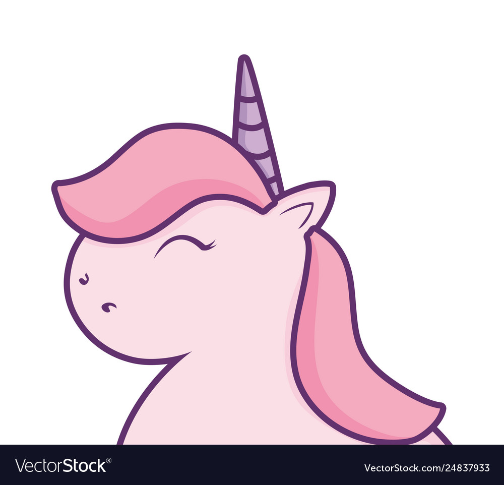 Cute unicorn icon Royalty Free Vector Image - VectorStock