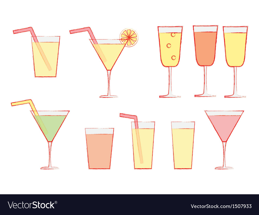 Drinks Royalty Free Vector Image - Vectorstock