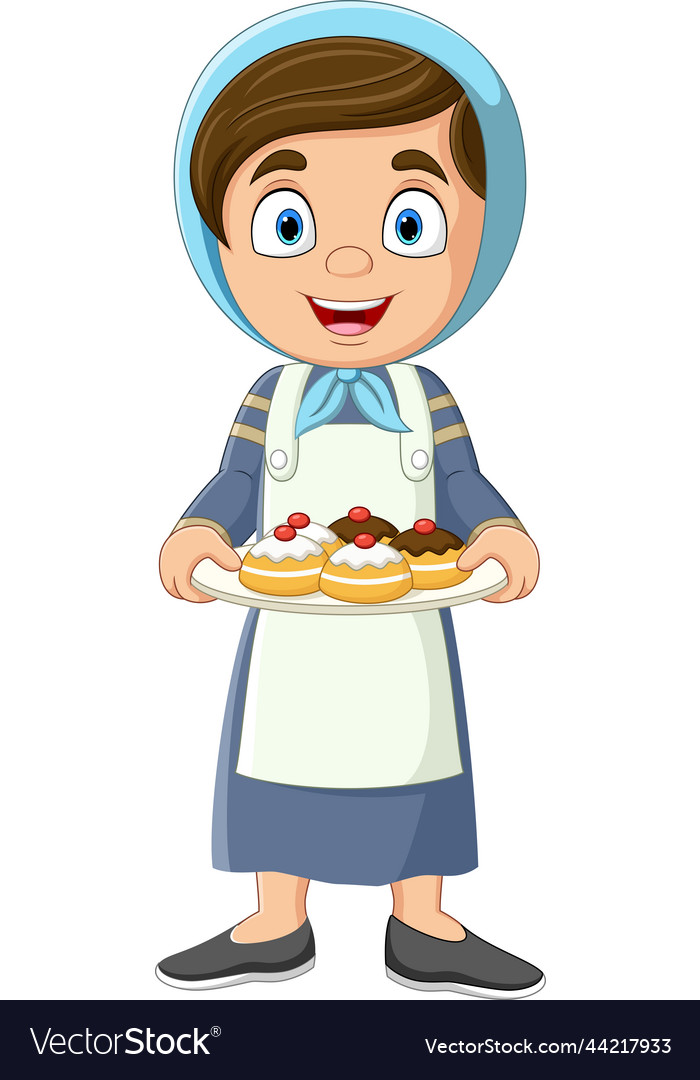Hanukkah Sufganiyot Girl