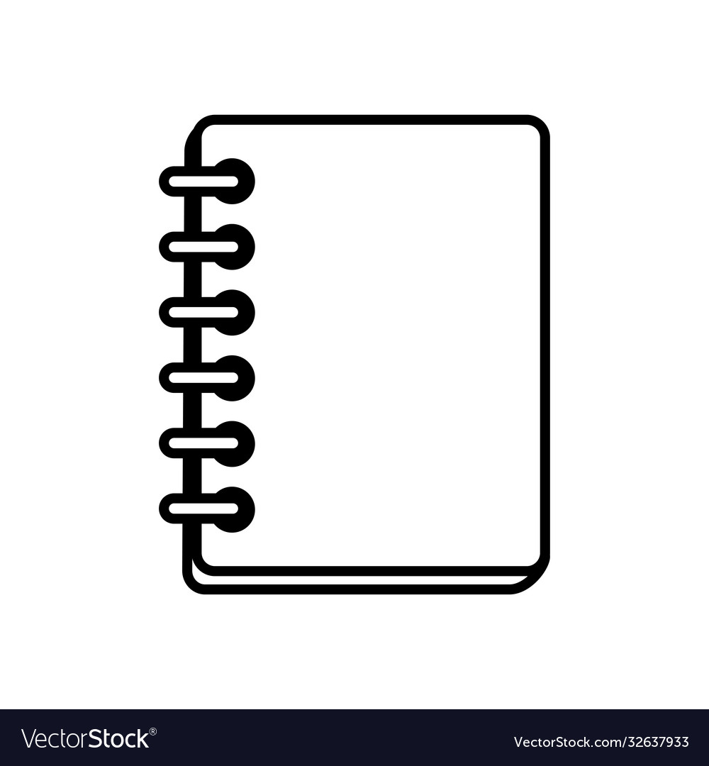 Notebook icon image line style