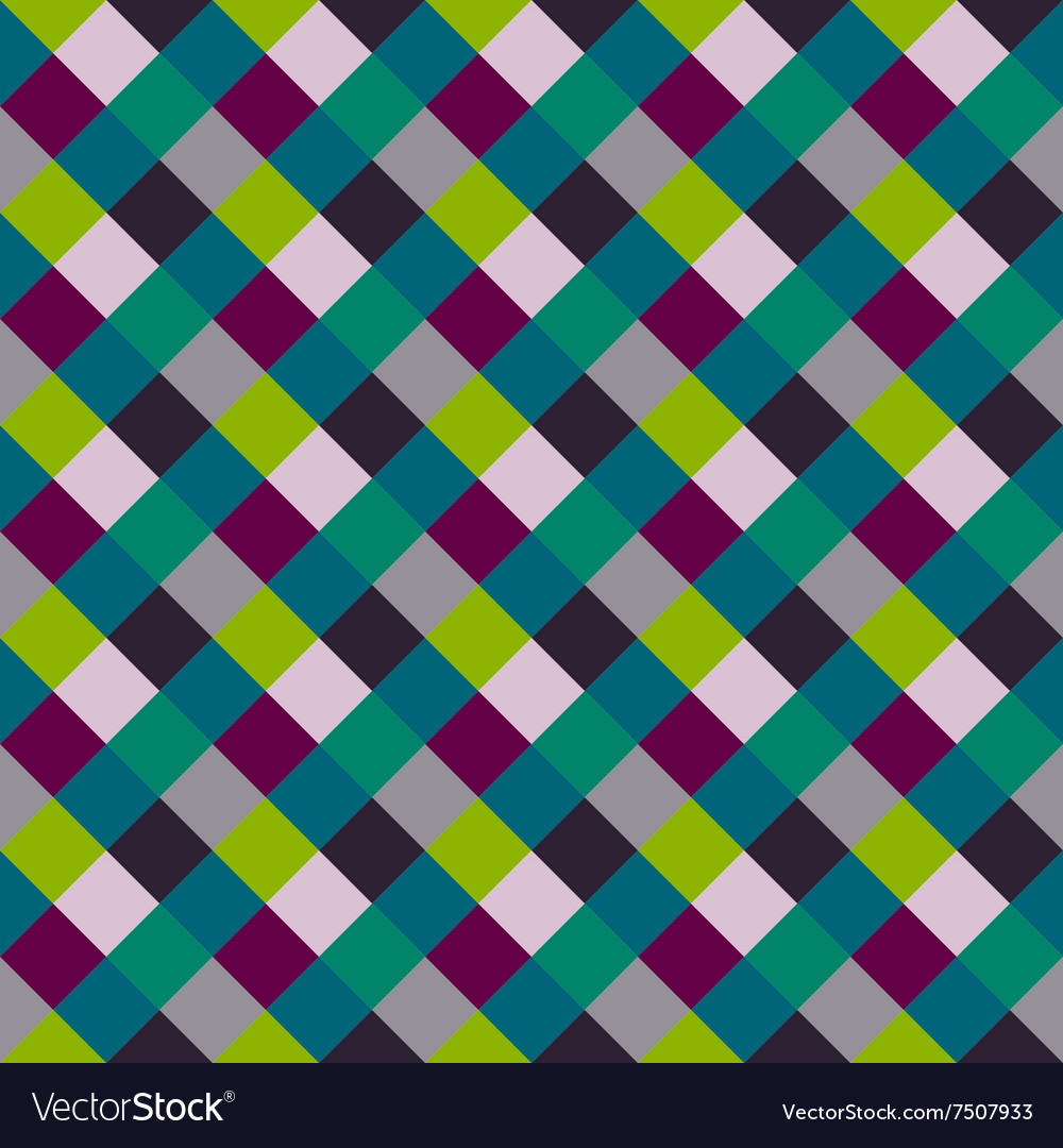 Seamless geometric checked pattern diagonal