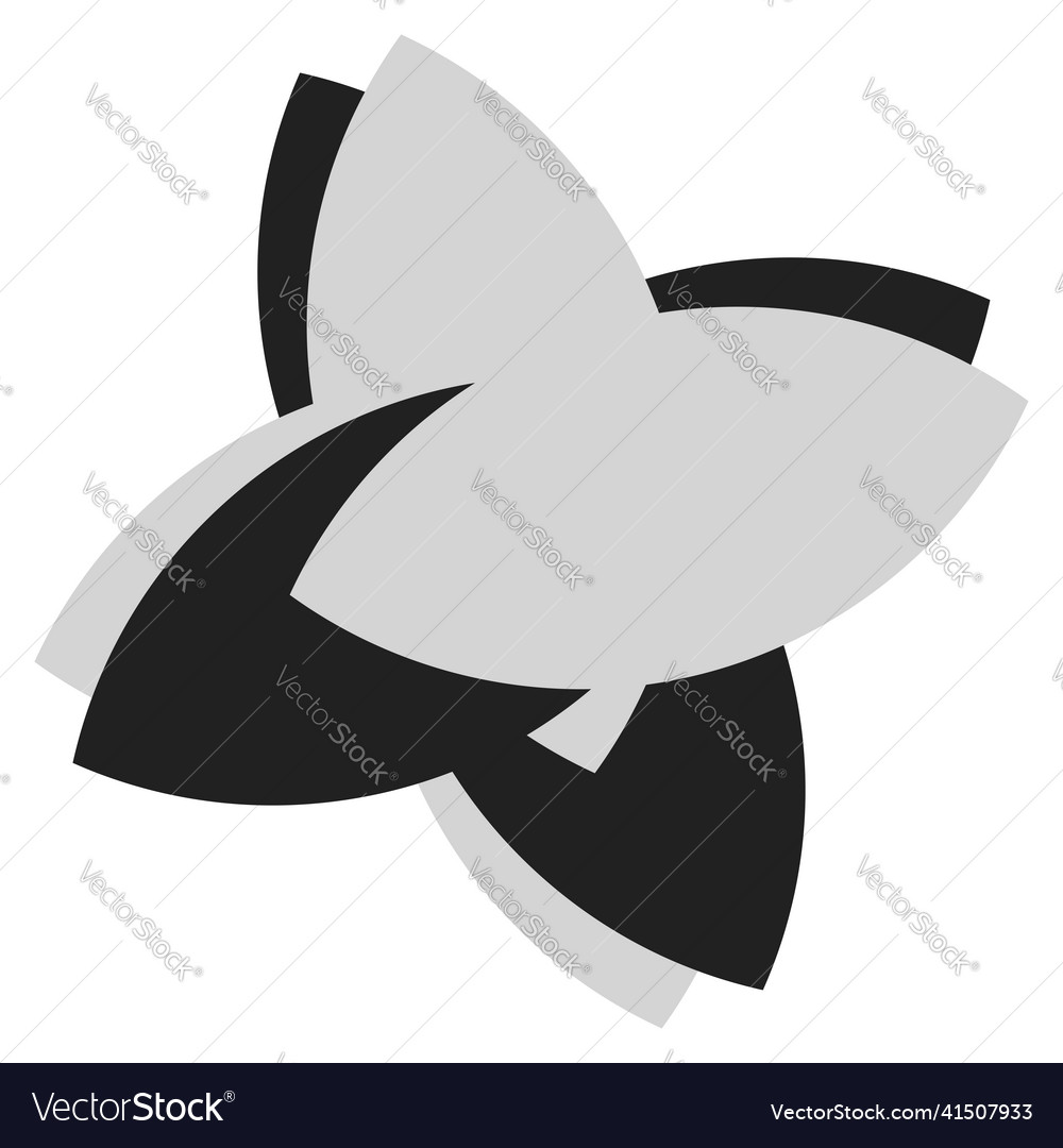 Shape symbol icon with abstract geometry