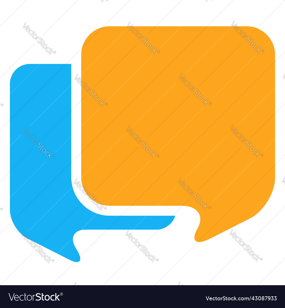 Speech talk bubble suitable for communication vector image Speech talk bubble suitable for communication