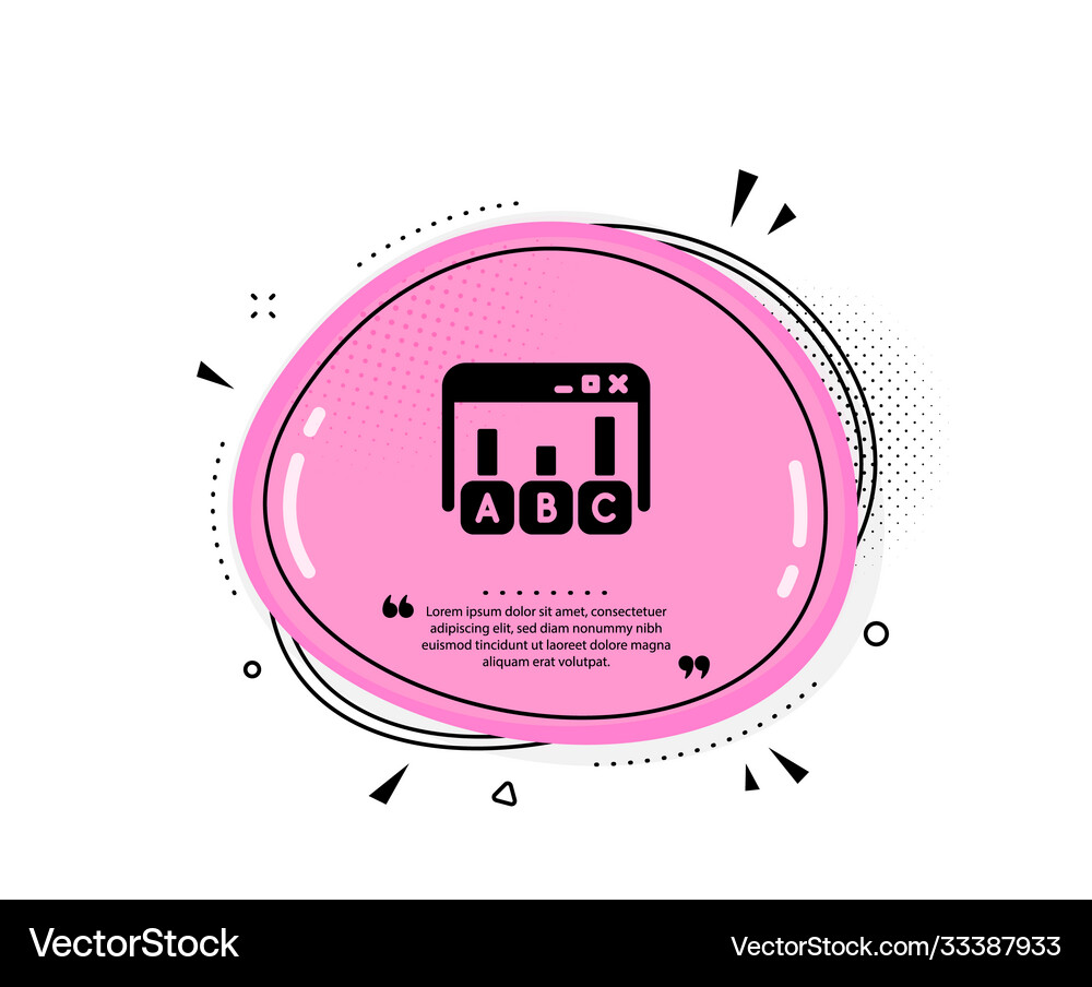 Survey results icon best answer sign Royalty Free Vector