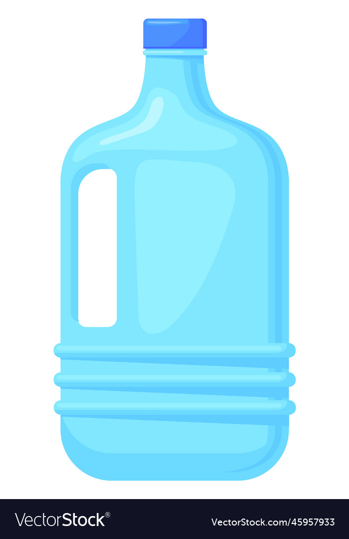 Water container cartoon icon big plastic bottle Vector Image