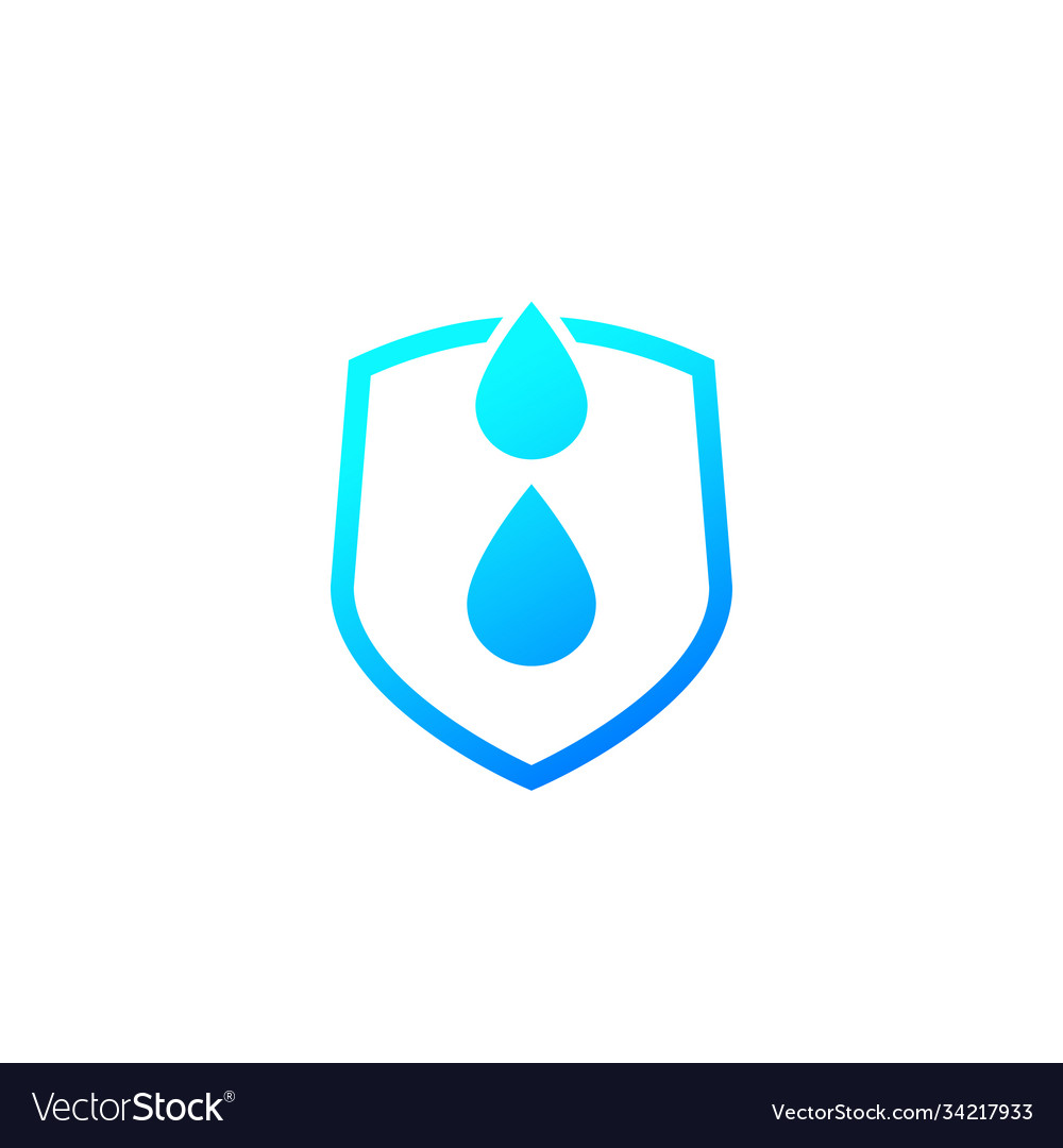 Waterproof or water resistant icon