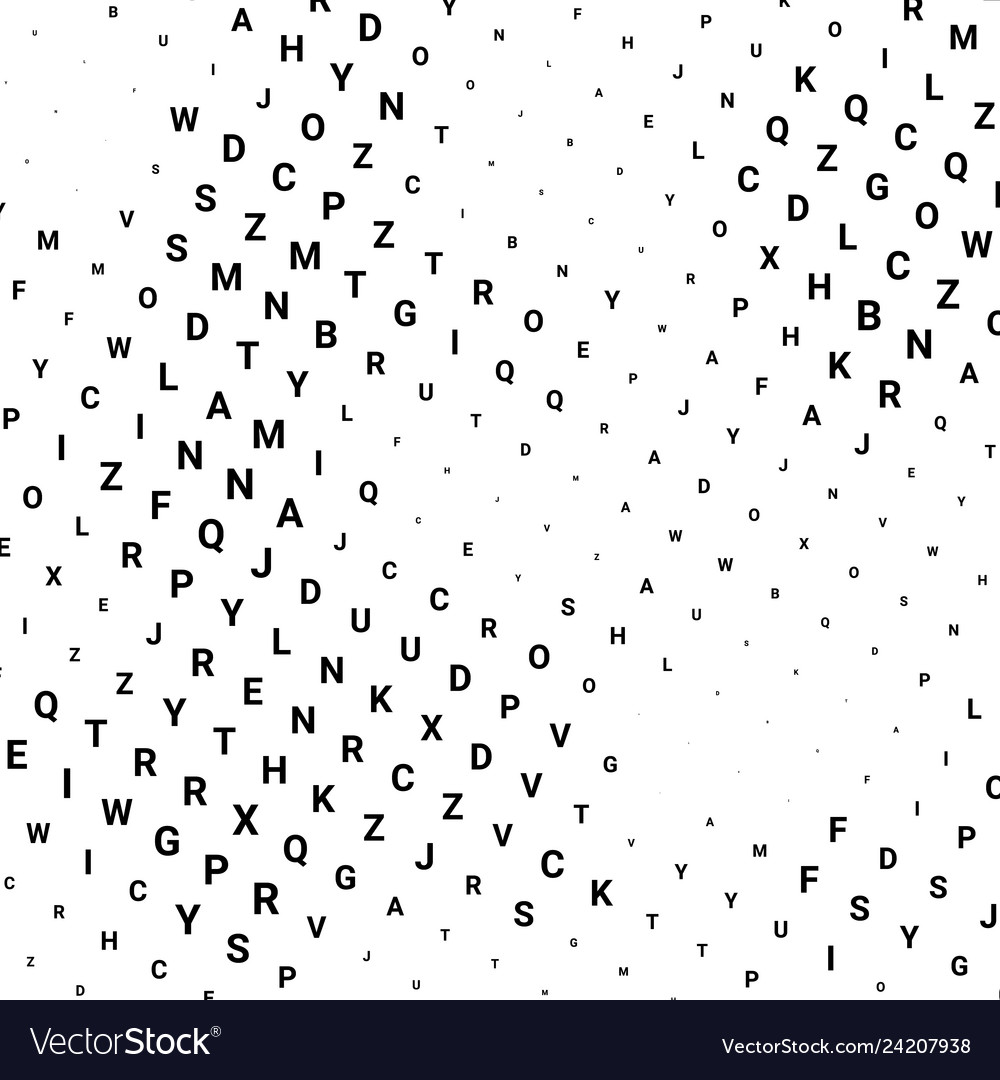 Abstract halftone texture with letters vector image Abstract halftone texture with letters
